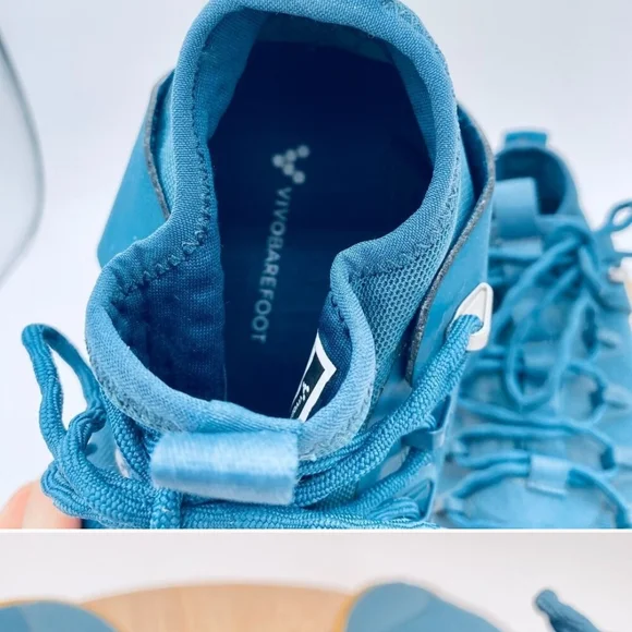 Vivo Barefoot Blue Hi Top Minimalist Sneakers - Picture 5 of 11